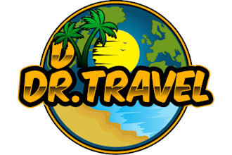 design a modern travel, tourism, vacation and adventure logo