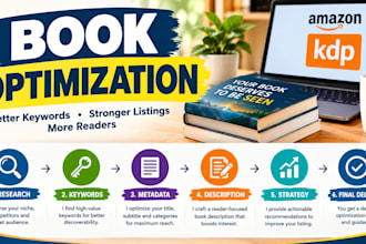 optimize your book listing, keywords and KDP metadata