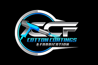 create a coating and fabrication logo design