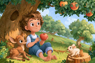 design children book illustration and children book cover