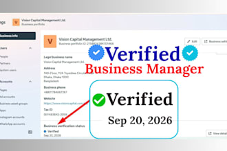 create fresh verified facebook business manager and ads account