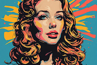 design custom pop art prints and hand painted illustrations