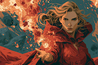 fantasy book cover design or fantasy book cover