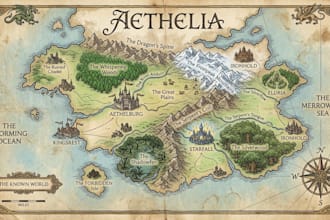 make draw a map for your fantasy novel