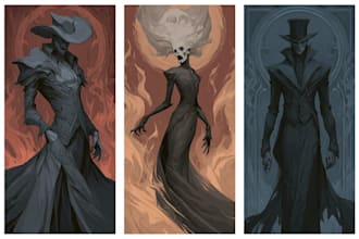 design horror fantasy characters for games and stories