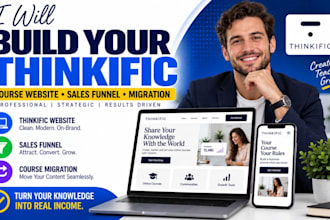 build thinkific online course website thinkific sales funnel thinkific migration