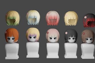 create custom roblox ugc hair and 3d hairstyles for avatars