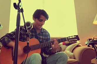 do nashville rock ballad, acoustic song, male vocalist for your song