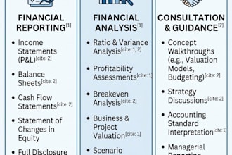 prepare accounting, financial reporting and bookkeeping