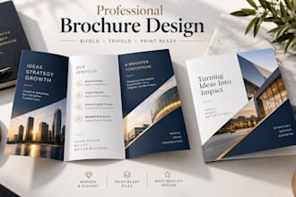 design professional bifold and trifold brochures