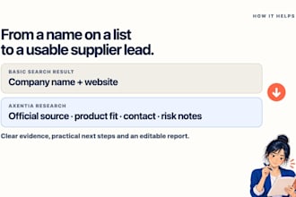 research and verify korean suppliers for your product