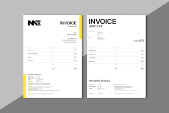 design a custom professional invoice for your business