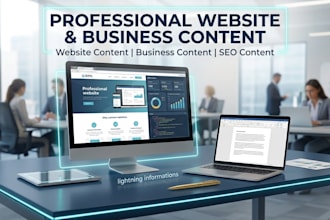 write professional website business blogs and articles