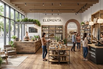 do design and render your 3d retail stores, shops, interior