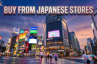 be your japan personal shopper and visit local stores to buy products