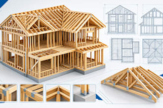 do wooden fabrication drawings and light gauge steel framing  in vertex bd, ssf