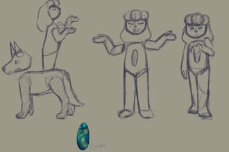 create conceptual art for characters and games