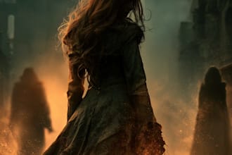 do fantasy book cover, thriller book cover design