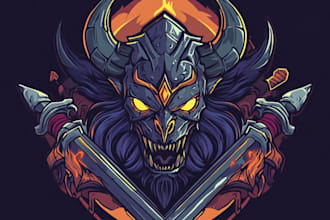 create a fantasy game logo