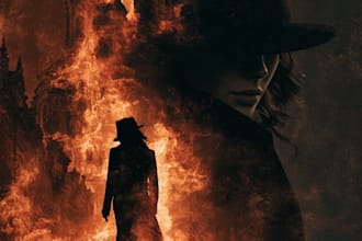 make fantasy book cover, thriller book cover design