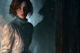 design a professional mystery or horror book cover