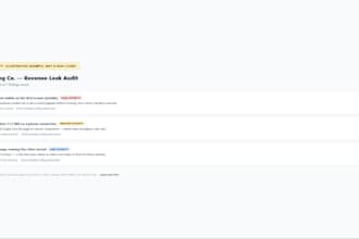 do a contractor website audit with a prioritized fix list