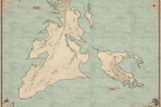 draw a map illustration for your project