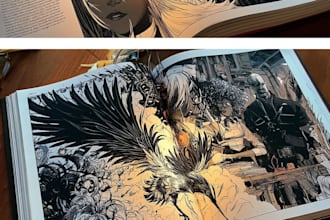 draw comic book illustration manga webtoon