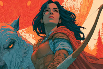 draw a fantasy book cover illustration