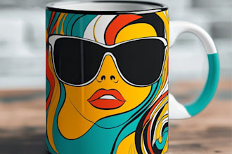 design an awesome custom mug design