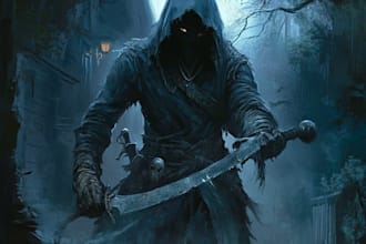 draw dark art, fantasy, horror character and illustration