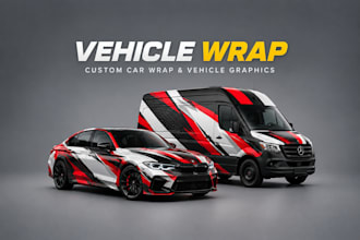 design vehicle wrap, custom car wrap, vinyl wrap, vehicle graphics wrap design