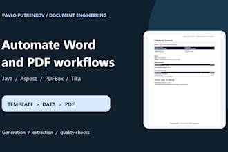 automate word and PDF documents with java and aspose