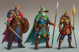 design professional fantasy rpg characters