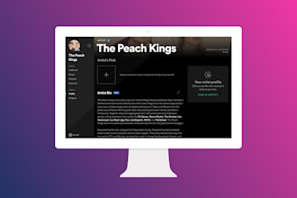 write a professional artist bio for spotify, apple music and youtube