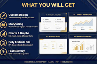 design investor pitch deck, business startups presentation