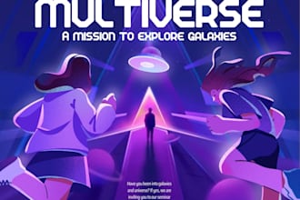 create custom digital art and poster designs for you