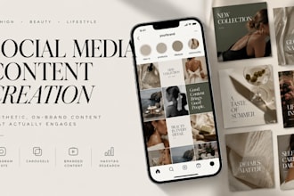 create aesthetic social media content