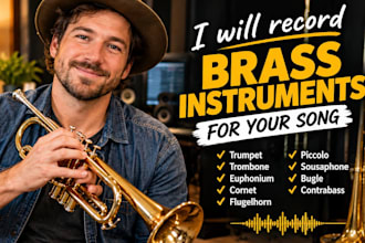 record trumpet trombone euphonium cornet and brass instruments