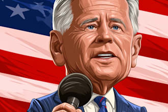 draw political cartoons illustrations
