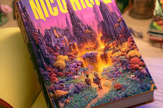 children book illustrations and children book cover