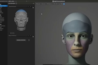 fix ue5 metahuman character skeletal mesh skin weight paint skin rig animation