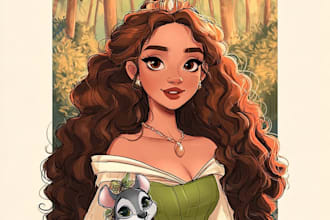 disney princess portrait female focused disney