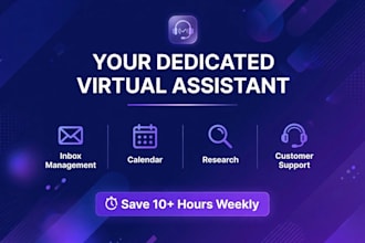 be your virtual assistant for data entry, email management and admin task