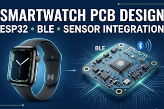 design a pcb with esp32 ble sensor for custom wearable device
