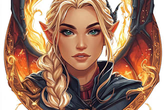 create a fantasy game logo