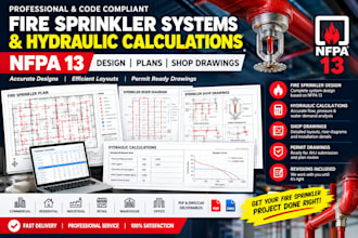 design fire sprinkler systems and hydraulic calculations nfpa 13