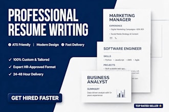 design a professional modern ats resume and CV