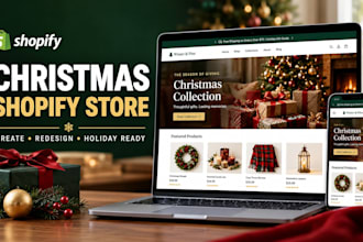 design christmas shopify store redesign shopify store for christmas sales
