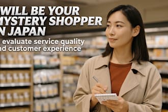 work as a mystery shopper in japanese market